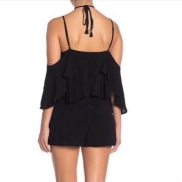 NWT L*space seaside ruffle halter romper cover up - Picture 5 of 6
